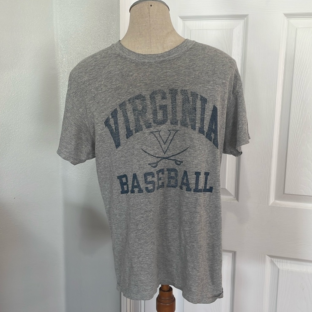 Virginia baseball t-shirt short sleeve gray cotton men’s